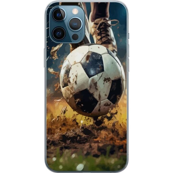Apple iPhone 12 Pro Max Gjennomsiktig deksel Fotball