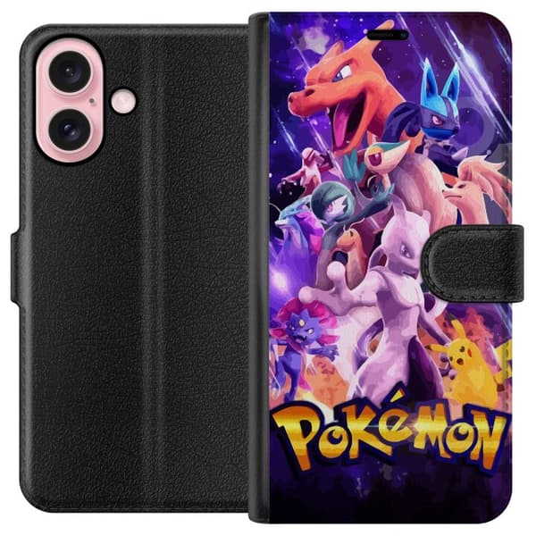 Apple iPhone 16 Lompakkokotelo Pokemon