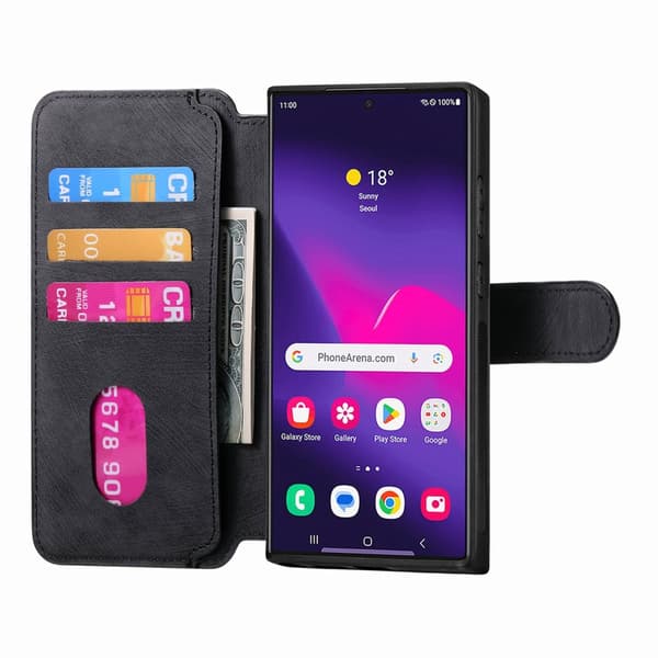 INF Magnetveske til Samsung - Svart Samsung Galaxy S8 Plus