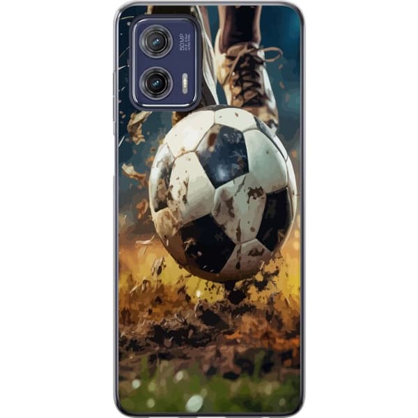 Motorola Moto G73 Gjennomsiktig deksel Fotball