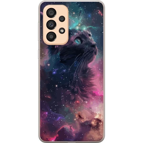 Samsung Galaxy A33 5G Gennemsigtig cover Katten i Galaksen