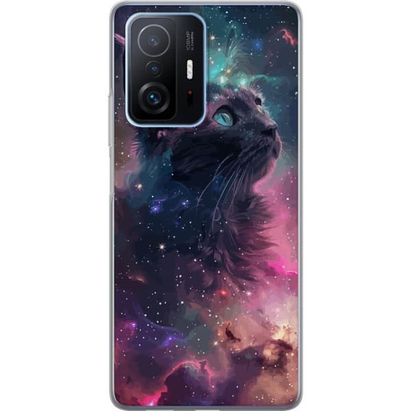 Xiaomi 11T Läpinäkyvä kuori Kissa galaksissa
