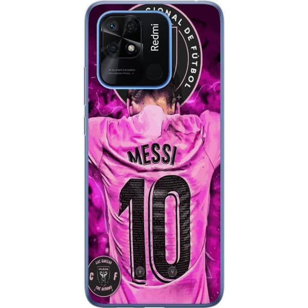 Xiaomi Redmi 10C Genomskinligt Skal Messi