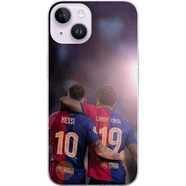 Apple iPhone 15 Läpinäkyvä kuori Lamine Yamal VS Messi