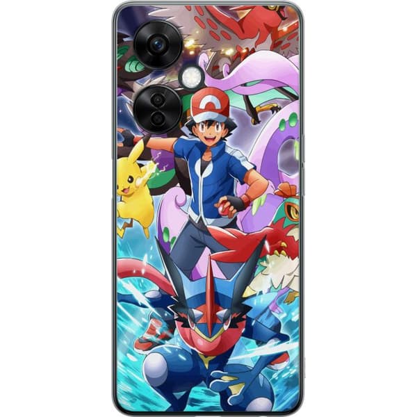 OnePlus Nord CE 3 Lite Läpinäkyvä kuori Pokemon
