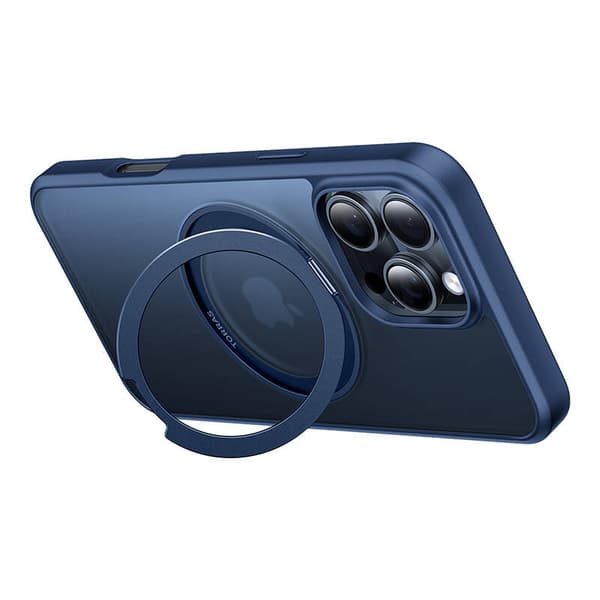 Torras Ostand Pro Fodral för iPhone 16 ProMax (blå)