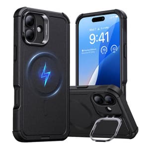 Cyber Tough (HaloLock) ESR cover med stativ til iPhone 16 Plus (sort)