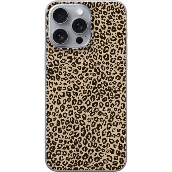 Apple iPhone 16 Pro Max Gennemsigtig cover Leopard Mønster