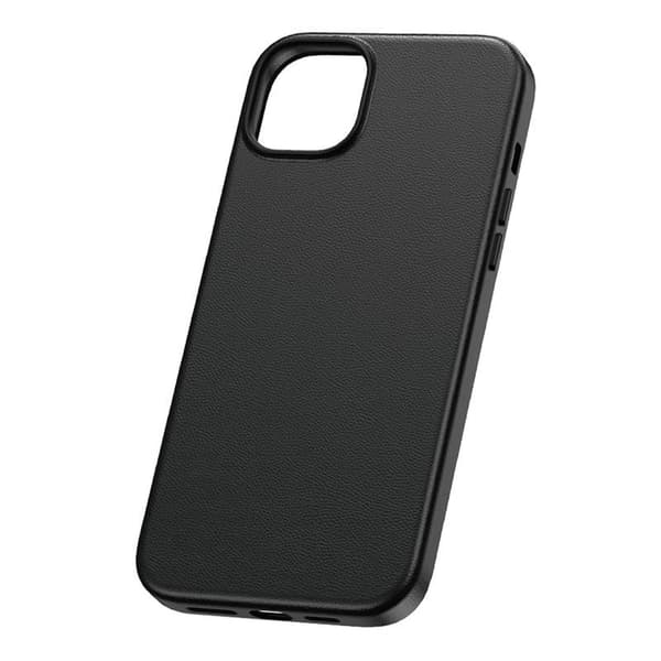 Telefoncover til iPhone 15 Pro Baseus Fauxther Series (sort)