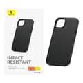 Miniatyrbillede 4 af 6: Telefoncover til iPhone 15 Pro Baseus Fauxther Series (sort)