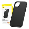 Miniatyrbillede 2 af 6: Telefoncover til iPhone 15 Pro Baseus Fauxther Series (sort)