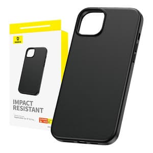 Telefoncover til iPhone 15 Pro Baseus Fauxther Series (sort)