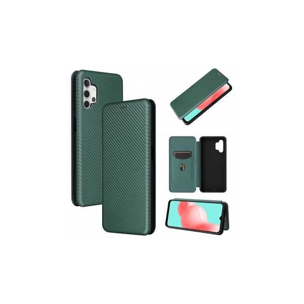 Samsung A32 5G Flip Case Card Slot CarbonDreams