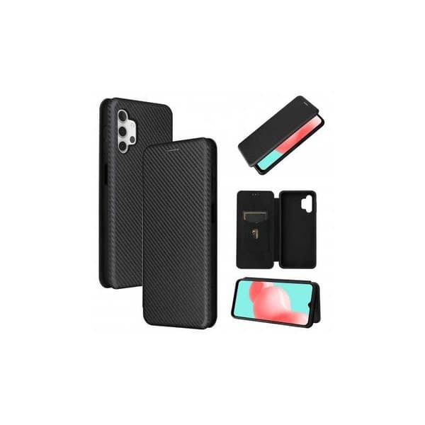 Samsung A32 5G Flip Case Card Slot CarbonDreams