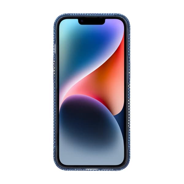 iPhone 13/14 Skal med Magsafe och Utfällbart Stativ - Blå/Guld