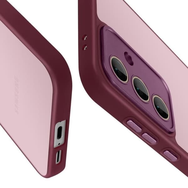Coque - AVIZAR - Samsung Galaxy S24 FE - Semi-rigidh - Lila - Stötsäker