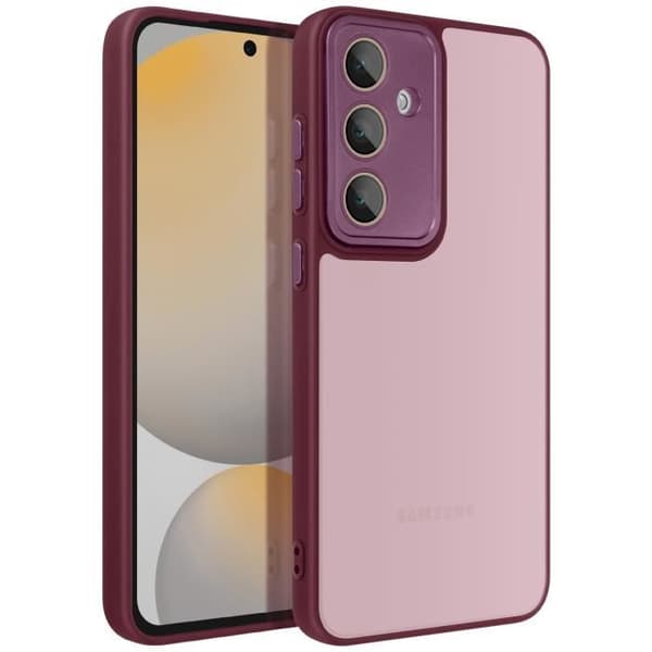 Coque - AVIZAR - Samsung Galaxy S24 FE - Semi-rigidh - Lila - Stötsäker