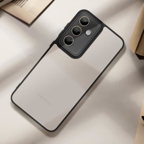 Fodral till Samsung Galaxy S24 FE Hard Back Soft Contour Svart