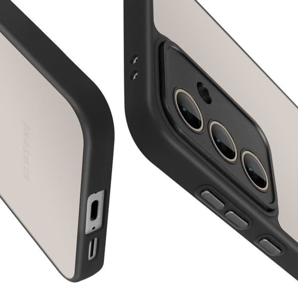 Fodral till Samsung Galaxy S24 FE Hard Back Soft Contour Svart