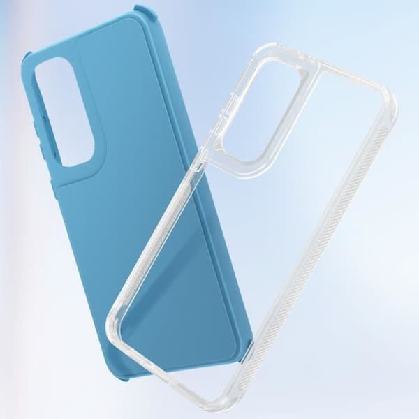 Coque - AVIZAR - Samsung Galaxy S24 FE - Stöttålig - Bumper - Blå