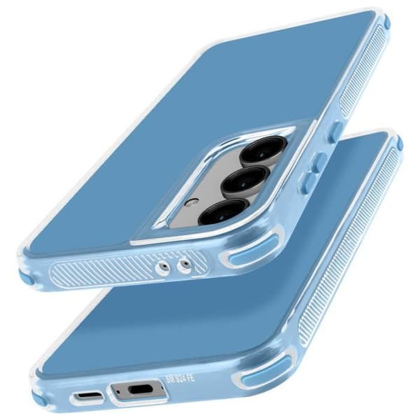 Coque - AVIZAR - Samsung Galaxy S24 FE - Stöttålig - Bumper - Blå