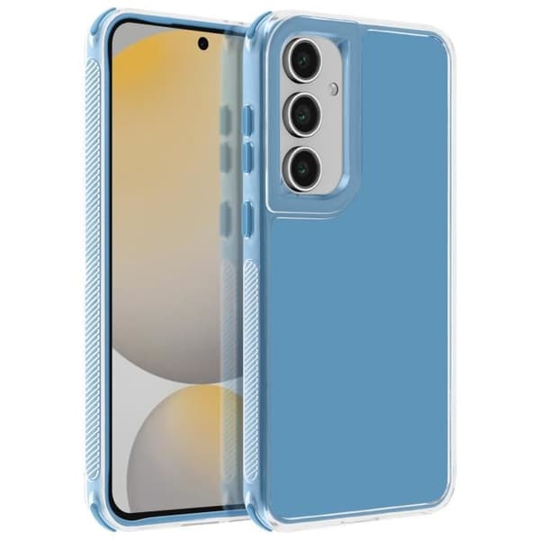 Coque - AVIZAR - Samsung Galaxy S24 FE - Stöttålig - Bumper - Blå