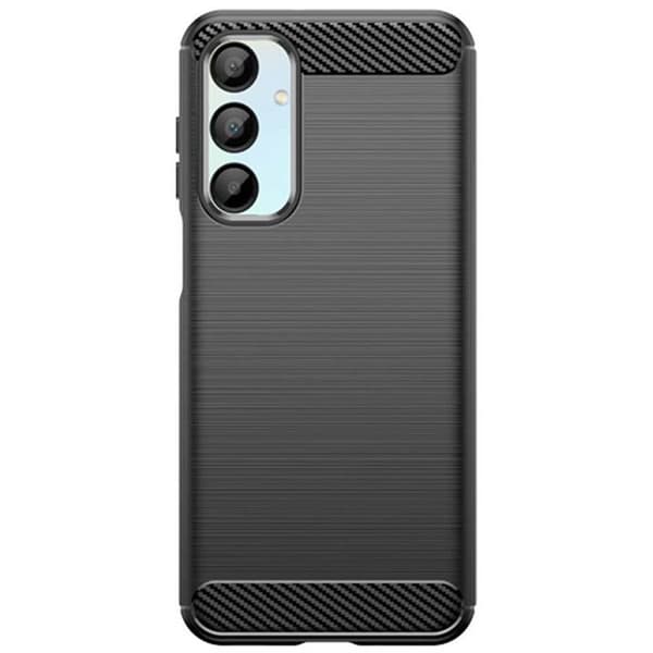 Børstet silikone cover Samsung Galaxy A25 5G - Sort