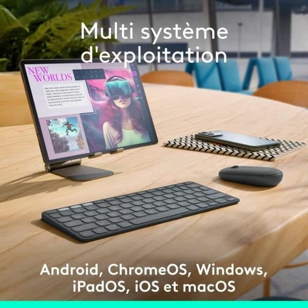Keyboardtaske til iPad + Logitech Keys-to-Go 2