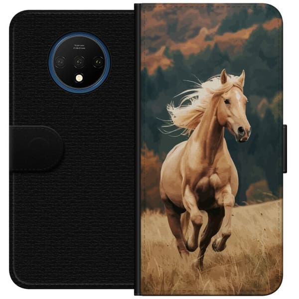 OnePlus 7T Lommeboketui Springende Hest