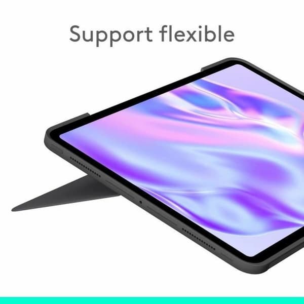 Tabletin kuori Logitech iPad Pro Musta Harmaa Grafiitinharmaa AZERTY QWERTY Qwerty US