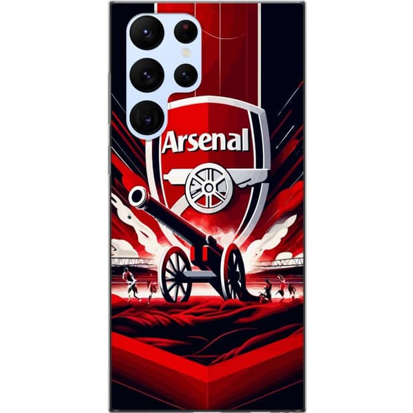 Samsung Galaxy S22 Ultra 5G Läpinäkyvä kuori Arsenal