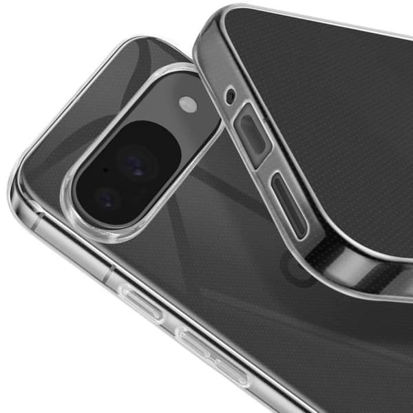 Skyddspaket för Google Pixel 9 och 9 Pro Fodral och härdat glas Mayaxess Transparent