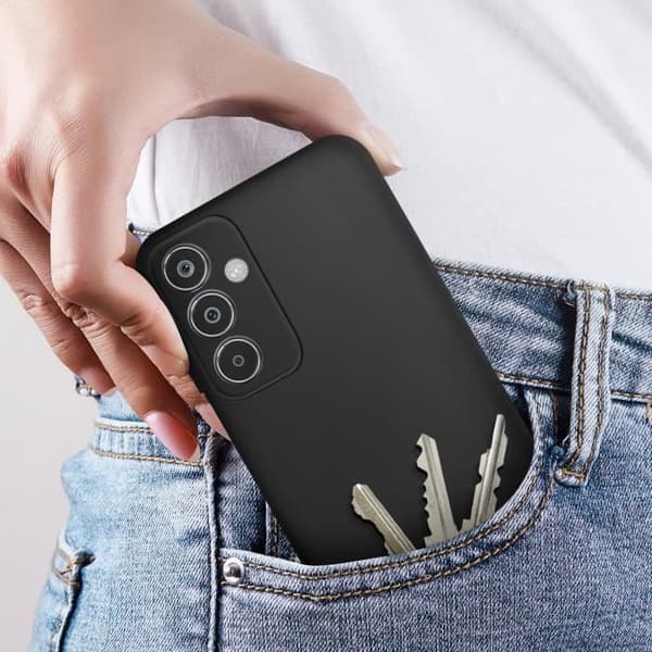 Coque - AVIZAR - Samsung Galaxy M35 - Semi-rigide - Soft-touch - Anti-spår Svart