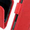 Miniatyrbild 3 av 4: iPhone 16 Pro-fodral - AVIZAR - Fodral med ficka - Video Stöd - Röd - Semi-stel