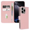 Miniatyrbild 1 av 4: iPhone 16 Pro Max-fodral - AVIZAR - Rosé Champagne - Plånbok - Videostativ - Halvstyv