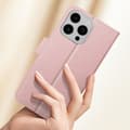 Miniatyrbild 4 av 4: Étui för iPhone 16 Pro - AVIZAR - Fodral med Lock - Roséguld - Video Stöd - Vegansk Läder