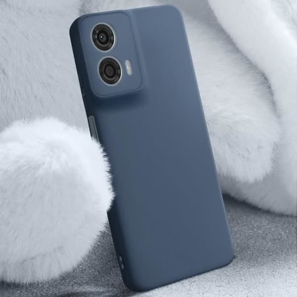 Coque - AVIZAR - Motorola Moto G24 Power - Semi-rigid - Soft-touch - Anti-spår Blå Natt
