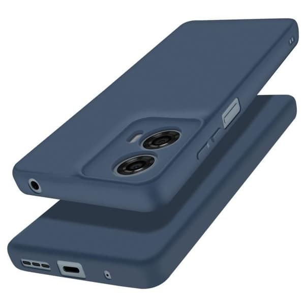 Coque - AVIZAR - Motorola Moto G24 Power - Semi-rigid - Soft-touch - Anti-spår Blå Natt