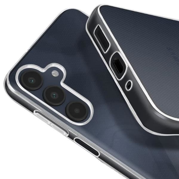 Skyddspaket för Samsung Galaxy A16 mjukt fodral och härdat glas Mayaxess Transparent
