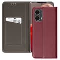 Miniatyrbild 2 av 4: Smartphonefodral - AVIZAR - Motorola Moto G85 - Magnetlock - Kortfäste - Röd
