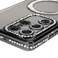 Miniatyrbild 3 av 4: Coque - AVIZAR - Samsung Galaxy S24 Ultra - Hård - Strass - Kompatibel med MagSafe