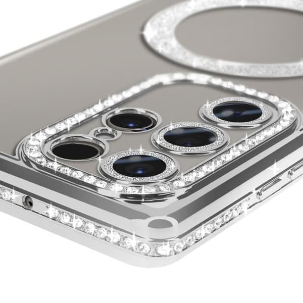 Coque - AVIZAR - Samsung Galaxy S24 Ultra - Rigide - Argent - Kompatibel med MagSafe