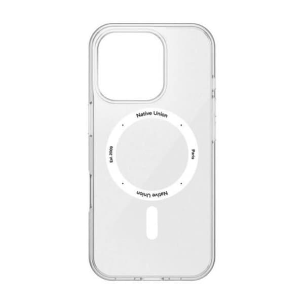 Skyddsskal - NATIVE UNION - iPhone 16 Pro - Stötresistent 3M - Transparent - Kompatibel med MagSafe