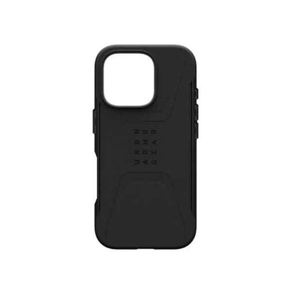 Coque - UAG - Civil - iPhone 16 Pro - Antidérapante - Hexagonalt Mönster - Svart