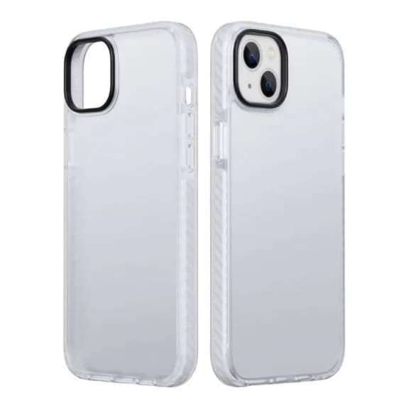 iPhone 15 Stöttåligt TPU Mobilskal - Vit
