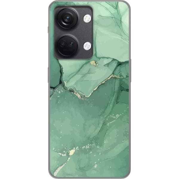 OnePlus Nord 3 Gennemsigtig cover Grøn Marmor