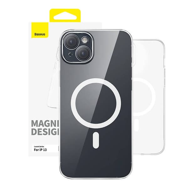 Magneettinen puhelinkotelo iP 13 Baseus OS-Lucent -sarjalle (kirkas)