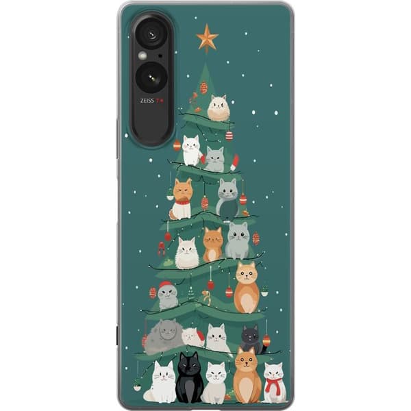 Sony Xperia 10 VI Läpinäkyvä kuori Joulukuusi