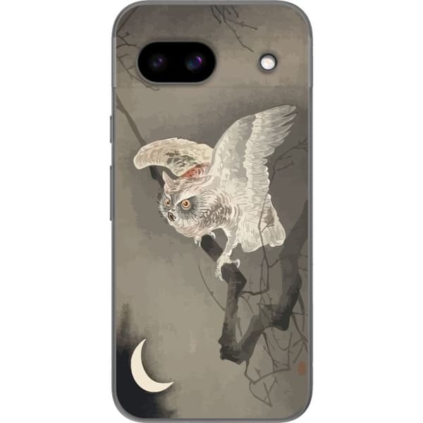 Google Pixel 8a Läpinäkyvä kuori Pöllö
