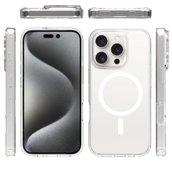 Mobique Magnetic Hybrid Case iPhone 16 Pro Clear